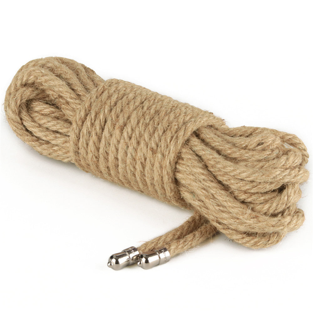 Rebellion Reign Rustic 10m Hemp Bondage Rope - Nude
