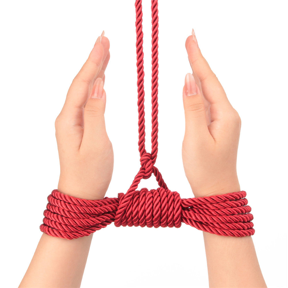 Rebellion Reign Crimson 10m Silky Bondage Rope Red 