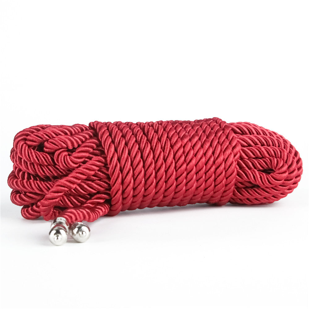 Rebellion Reign Crimson 10m Silky Bondage Rope Red 