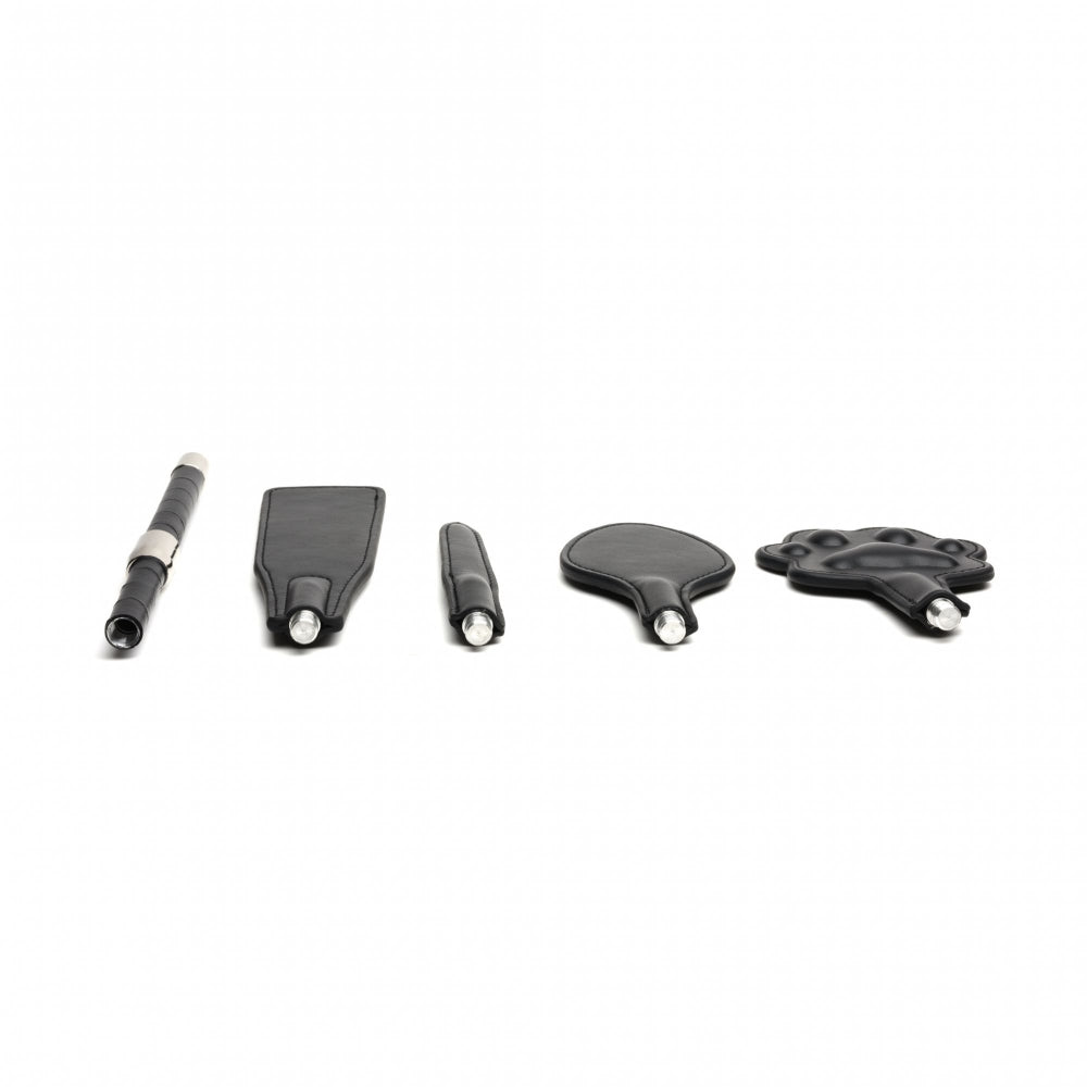 Vegan 4 Pc Interchangeable Tip Crop  - Black
