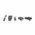 Vegan 4 Pc Interchangeable Tip Crop  - Black