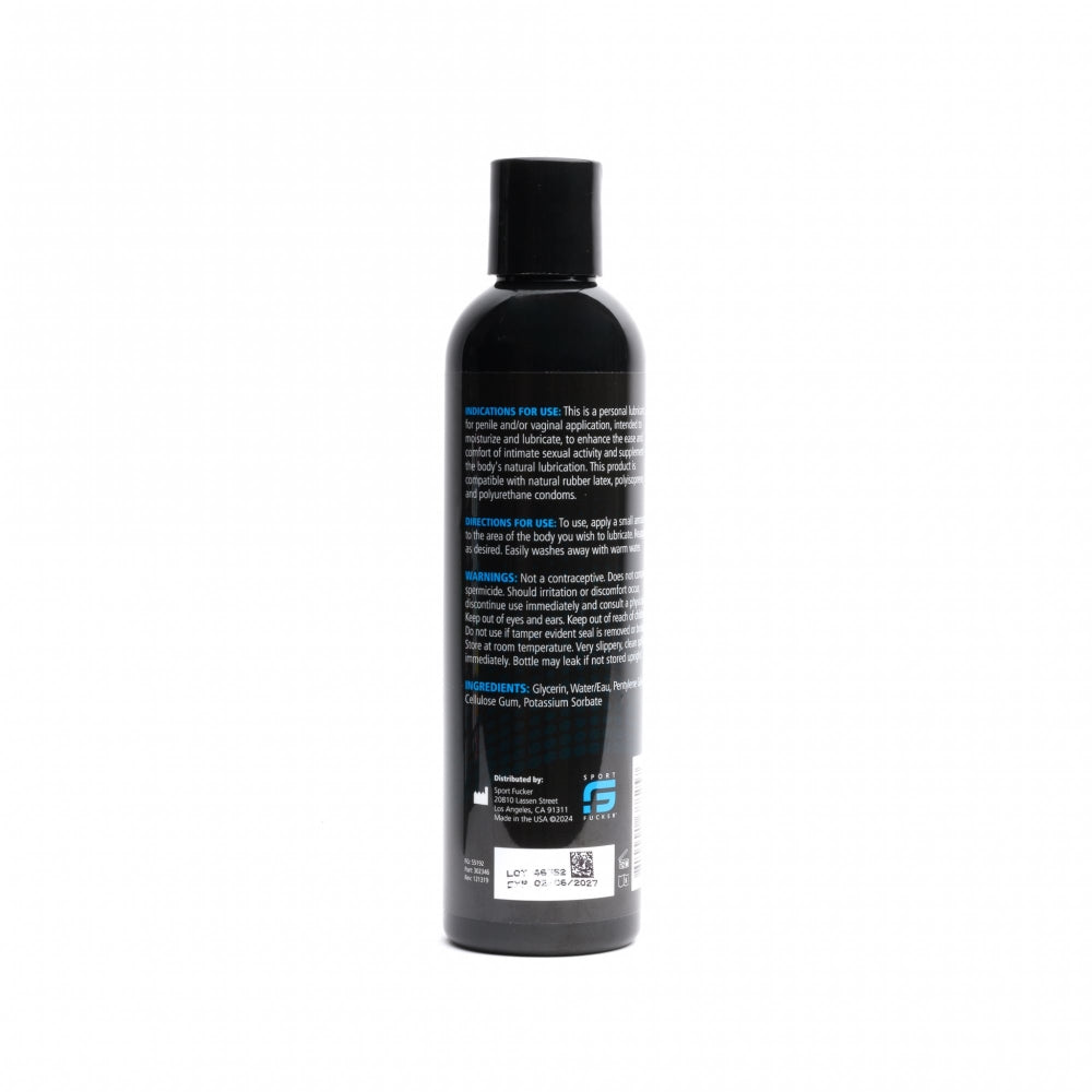 Sport Fucker Water Based Lubricant 8oz 236ml - Black