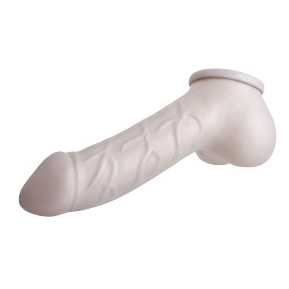 Carlos Latex Cock Sleeve Silver - Silver