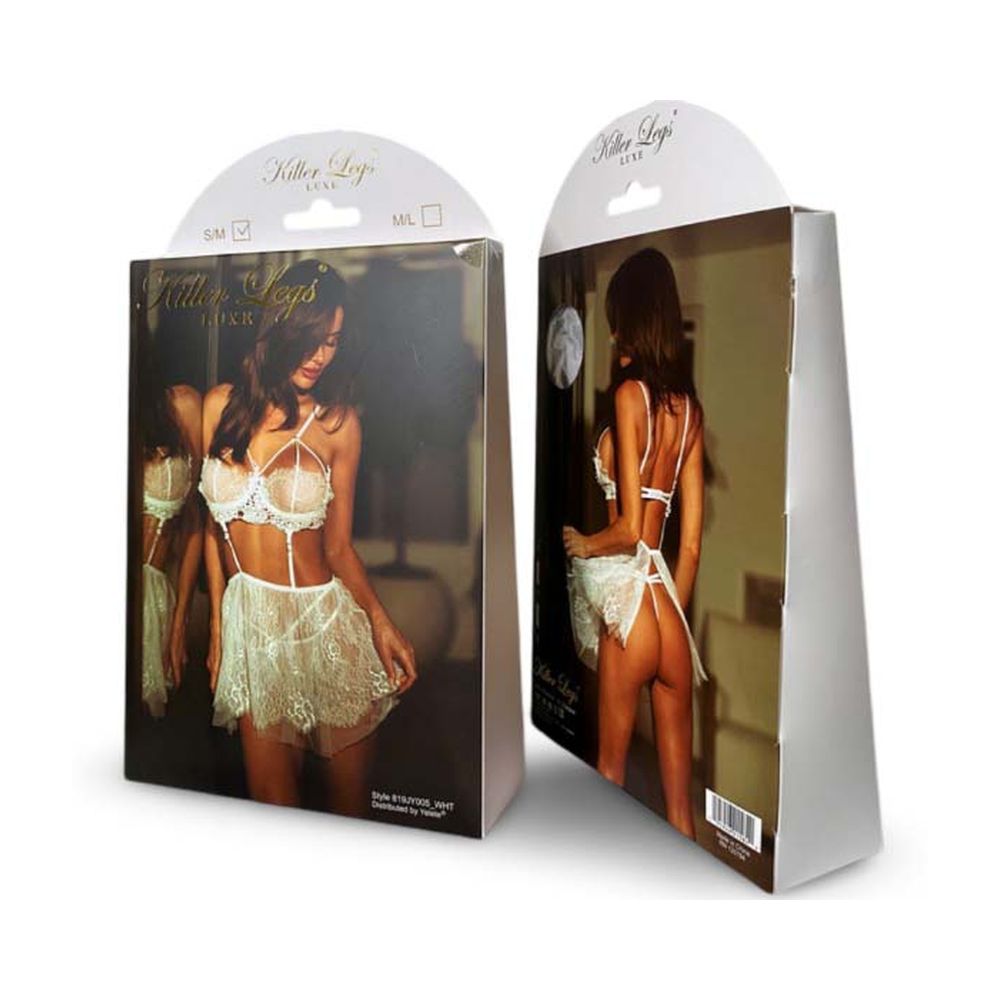 Sheer Dainty Lingerie Set Midnight Black 