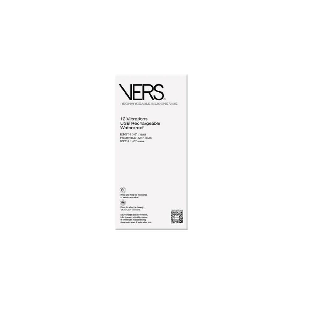 Vers 12 Mode Silicone USB Anal Vibrator - Black