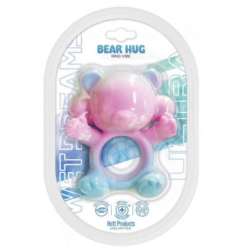 Wet Dreams Ultra 20 Mode USB Silicone Bear Hug Cock Ring  - Mixed