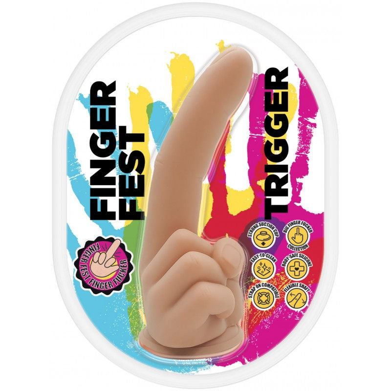 Finger Fest Dildo Trigger Flesh - Flesh