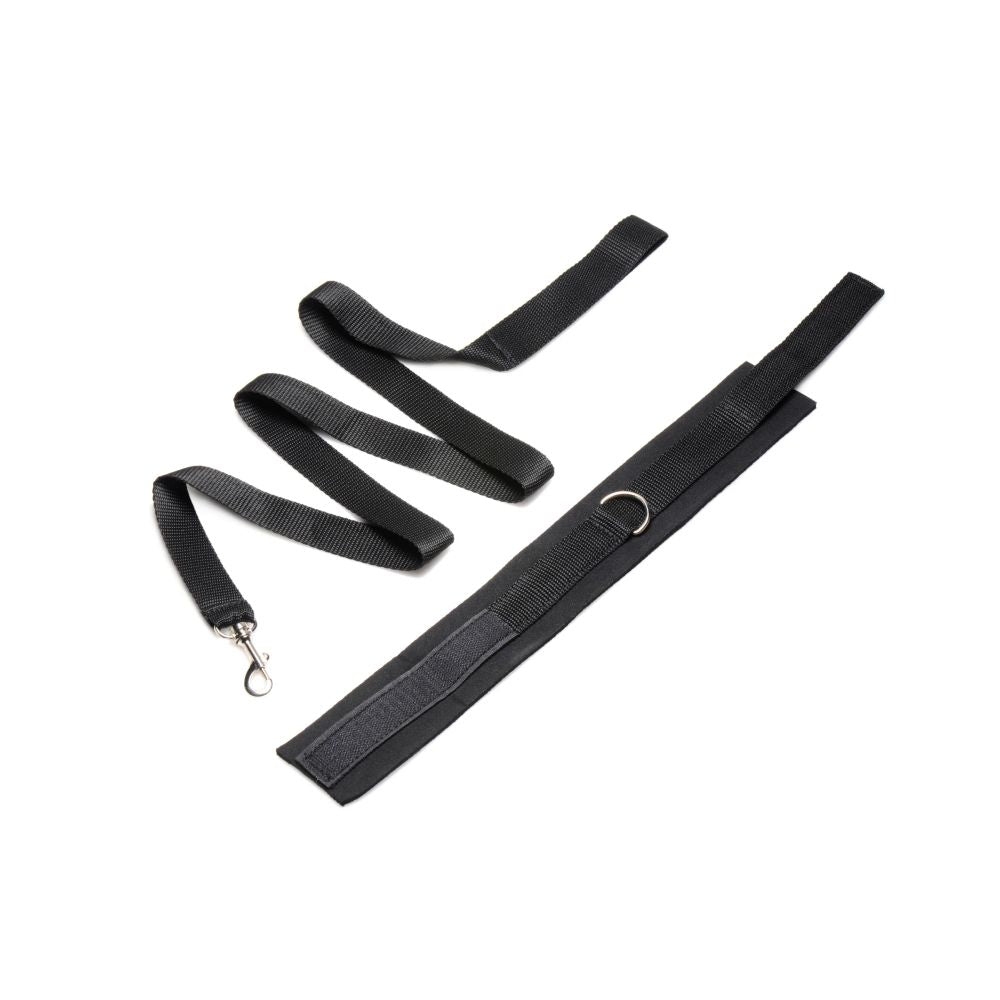 Neoprene Collar And Leash Set Black