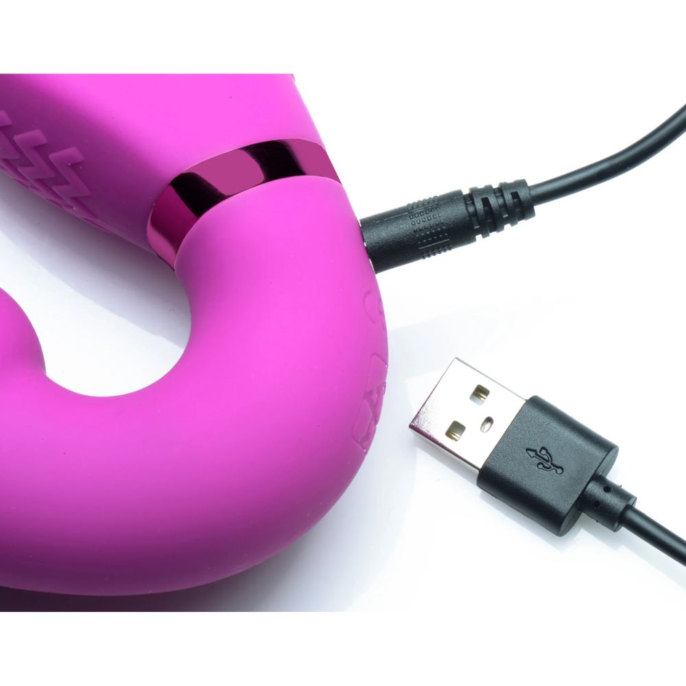 Worlds 1st Remote Control Inflatable Ergo-Fit Strapless Strap-On - Pink