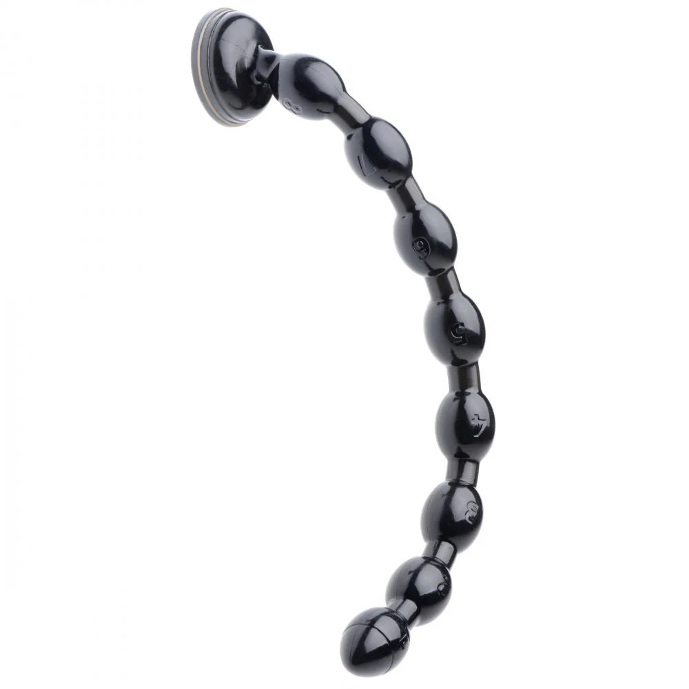 Hosed 19in Beaded Anal Snake - Black