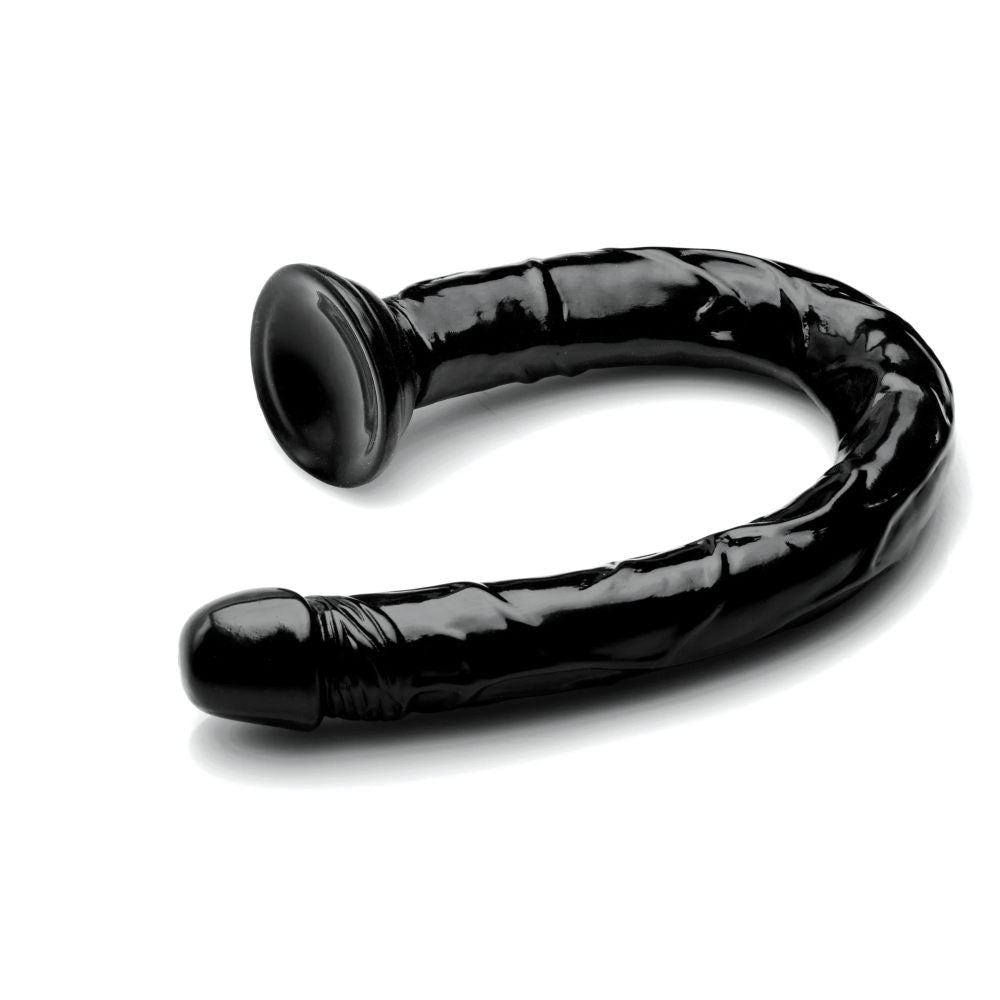 Hosed 19in Realistic Anal Dildo  - Black