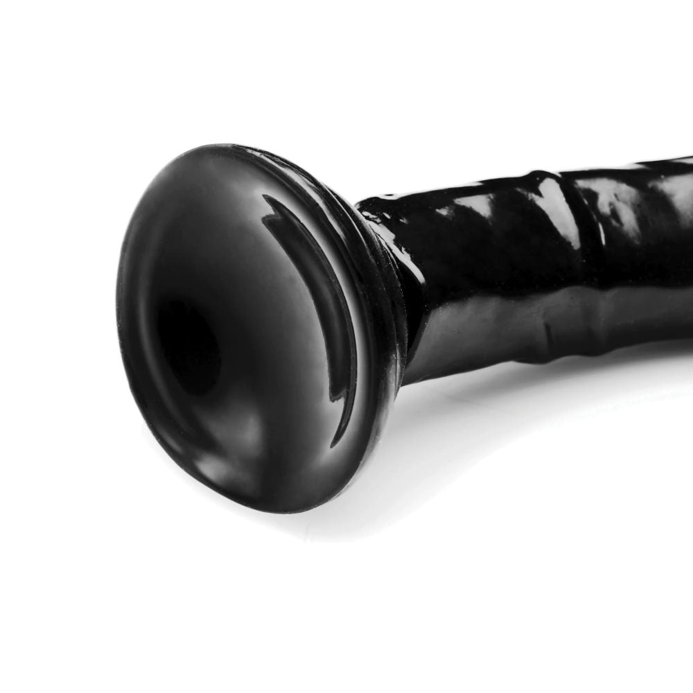 Hosed 19in Realistic Anal Dildo  - Black