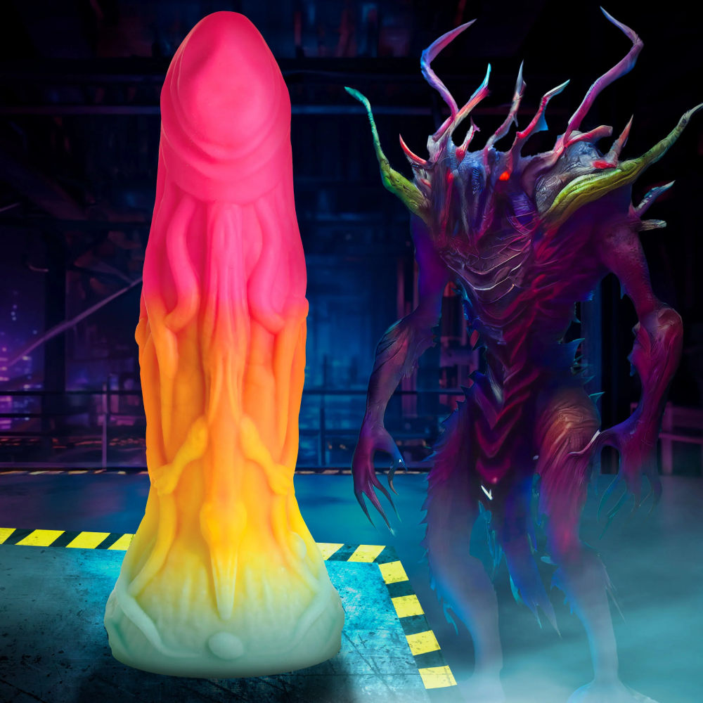 Shape Shifter Alien Silicone Dildo - Rainbow