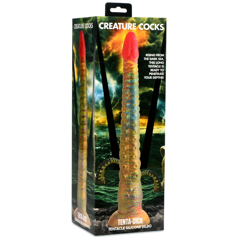 Tenta Dick Tentacle Silicone Dildo - Rainbow