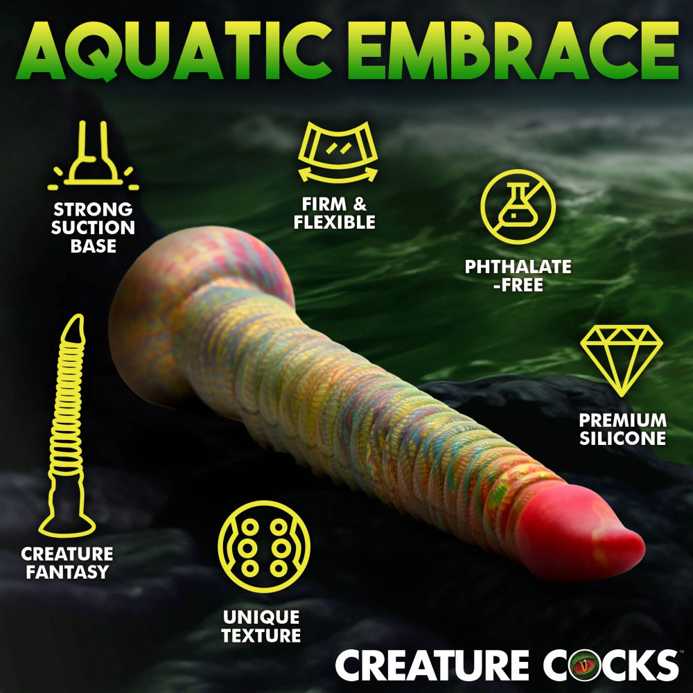 Tenta Dick Tentacle Silicone Dildo - Rainbow