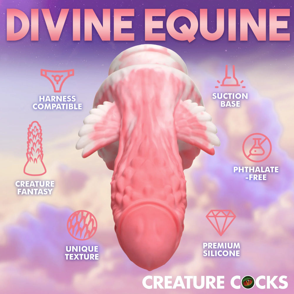 Pegasus Pecker Winged Silicone Dildo - Mixed