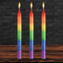 Pride Candles Rainbow Drip Candle 3 Pc - Rainbow